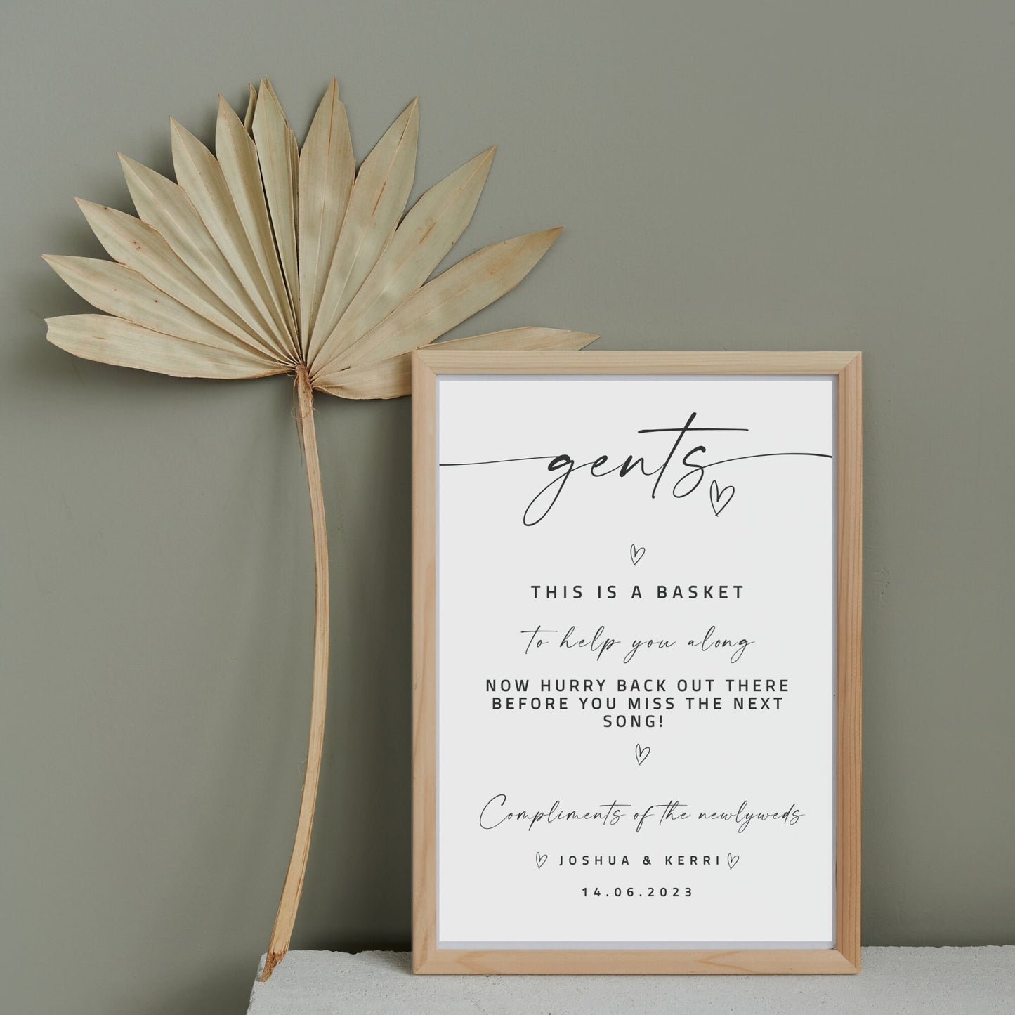Wedding bathroom sign template, ladies and gents party sign, wedding bathroom basket sign, modern wedding sign, editable download, TEMPLETT