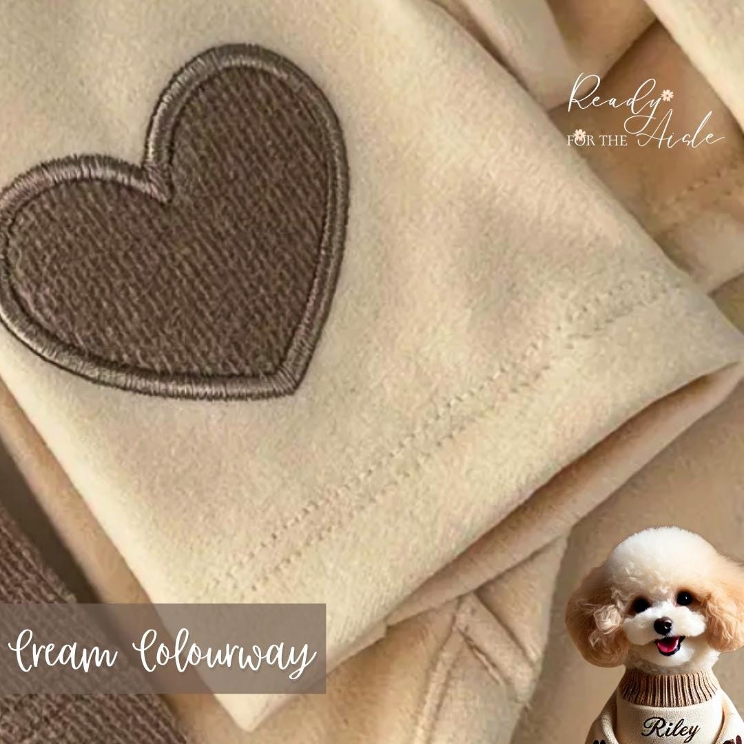 Personalised Dog Jumper with Name & Paw Print, Custom Dog Jumper with Name, Dog Sweater, Personalised Pet Jumper, Custom Dog Sweater
