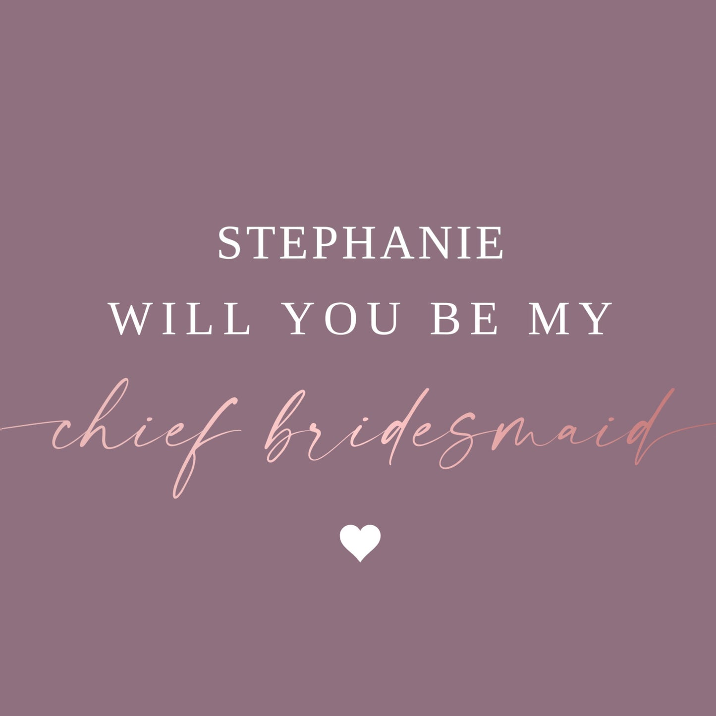 Personalised Will You Be My Bridesmaid template, Bridesmaid Proposal, Wedding Cards, Maid of Honour Card, Flower Girl Card, INSTANT DOWNLOAD