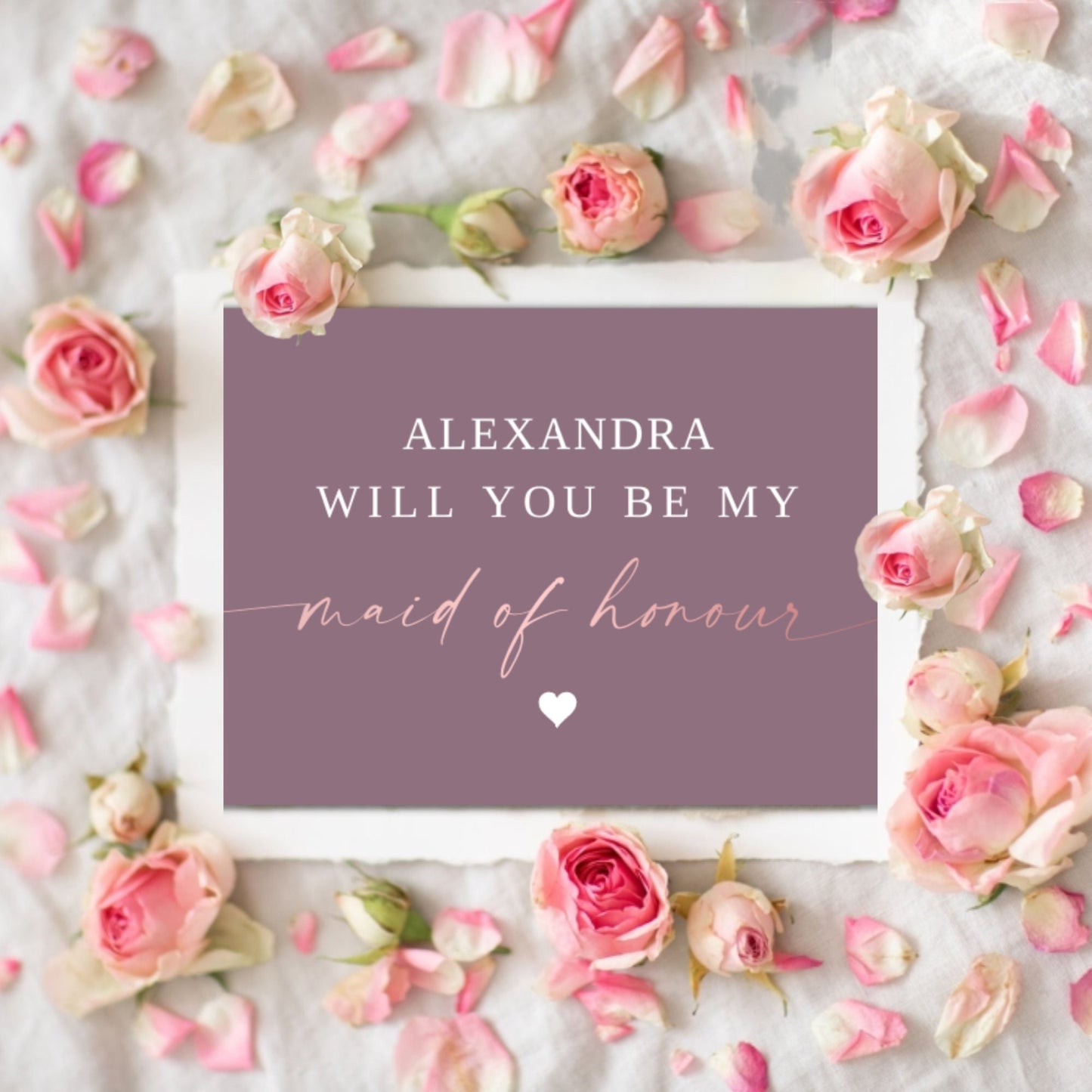 Personalised Will You Be My Bridesmaid template, Bridesmaid Proposal, Wedding Cards, Maid of Honour Card, Flower Girl Card, INSTANT DOWNLOAD