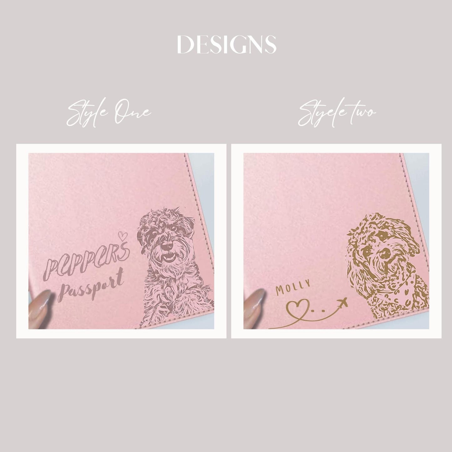 Dog Passport Cover, Custom Pet Passport, Personalised Passport Case, Dog Health Book Cover, Pet Book Holder, Dog Gifts, Pet Portrait