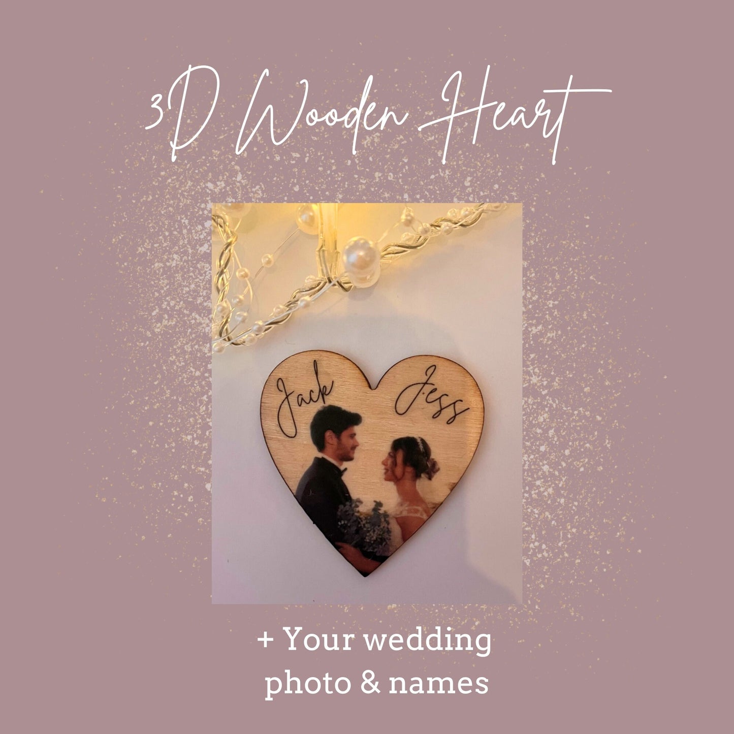 First Christmas as Mr & Mrs Decoration | First Christmas Married Keepsake Bauble Gift Ornament | Wooden Heart Christmas Decoration | Xmas