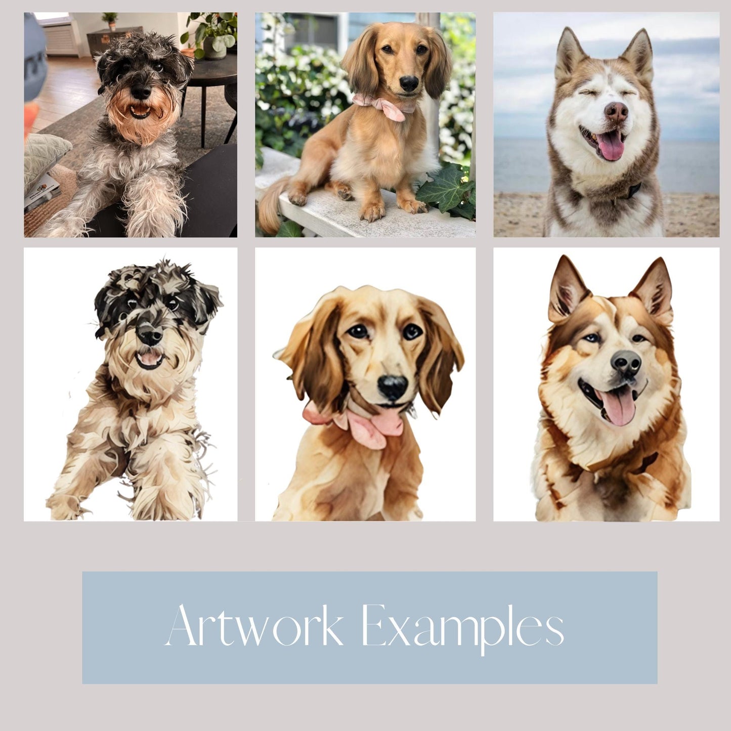 Custom Pet Cocktail and Luncheon Napkins | Personalized Dog and Cat Wedding Decor | Pet Portrait Napkins for Parties and Celebrations