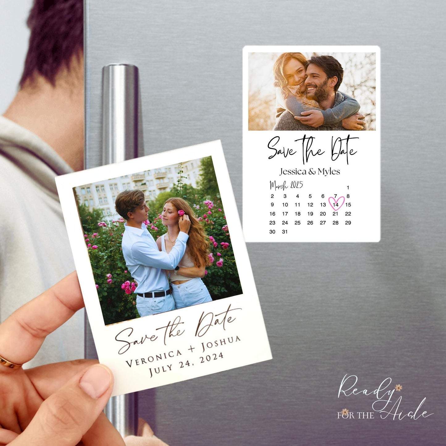 Save the Date Magnet Photo for Wedding Inivitations, Custom Personalized Save our Date Fridge Wedding Magnets with Envelopes, Wedding Magnet
