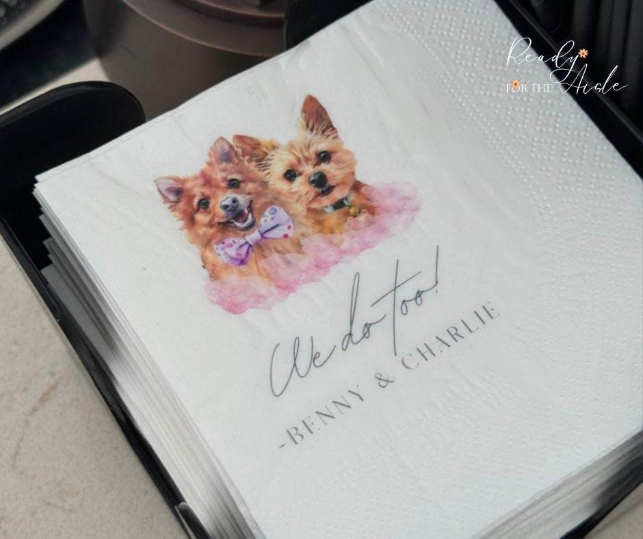 Pet portrait Wafer drink topper, cocktail topper, custom edible drink topper, pet party drink toppers, dog drink topper, cat toppers wedding