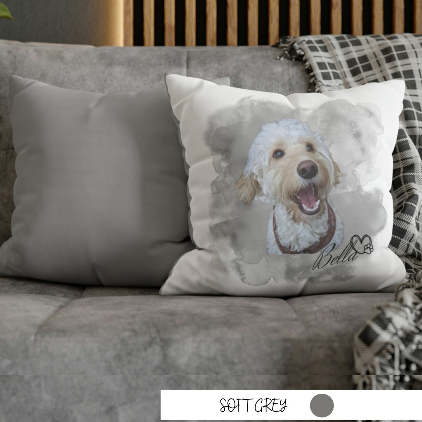 Custom Dog Pillow, Pet Portrait from Photo, Personalised Pet Portrait, Dog Portrait, Watercolour Dogs, Dog Portrait Cushion, Dog Lover Gifts