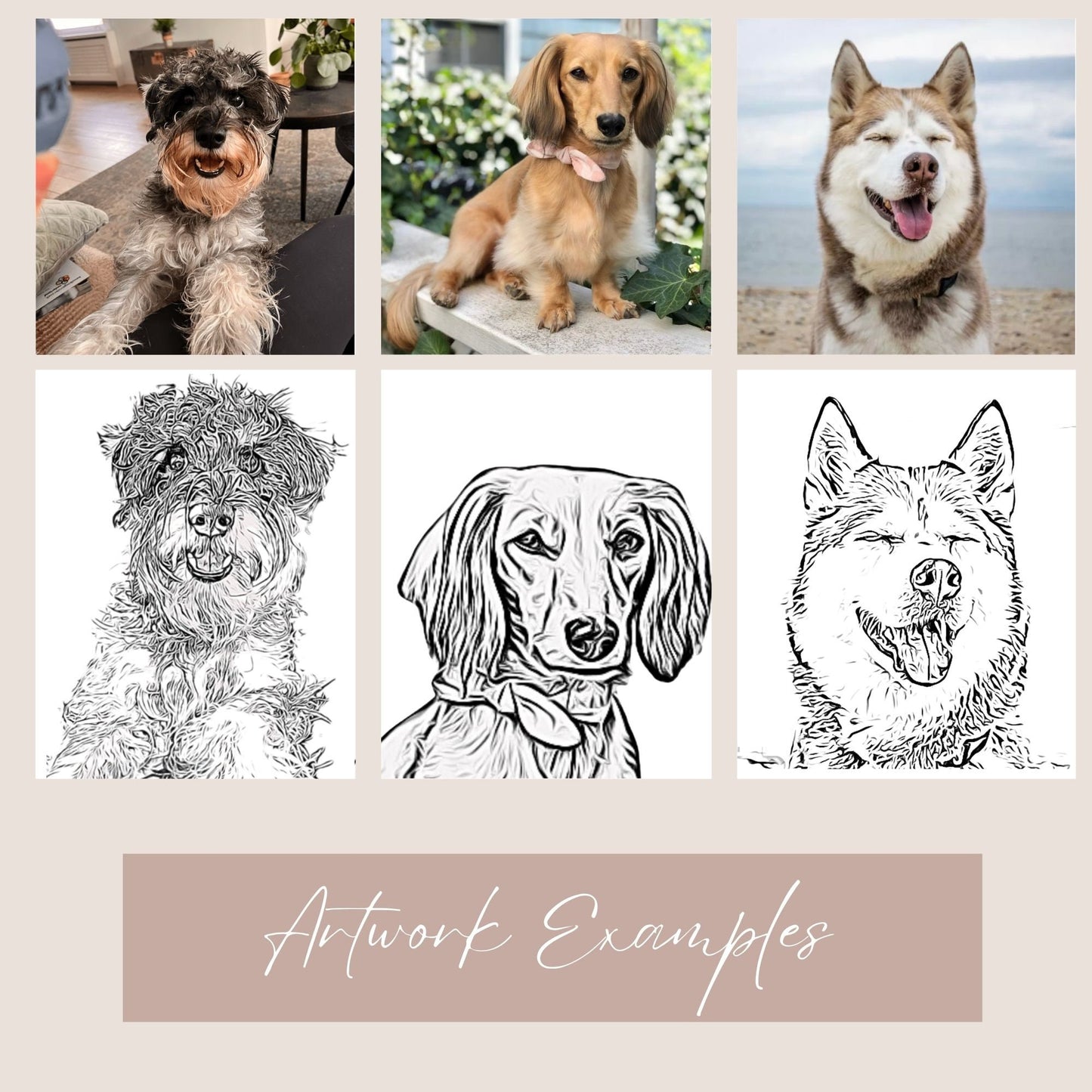 Dog Wedding Napkins, Custom Pet Cocktail Napkins, Personalised Cocktail Napkins, Customized Pet Napkins, Custom Pet Portrait Wedding Napkins