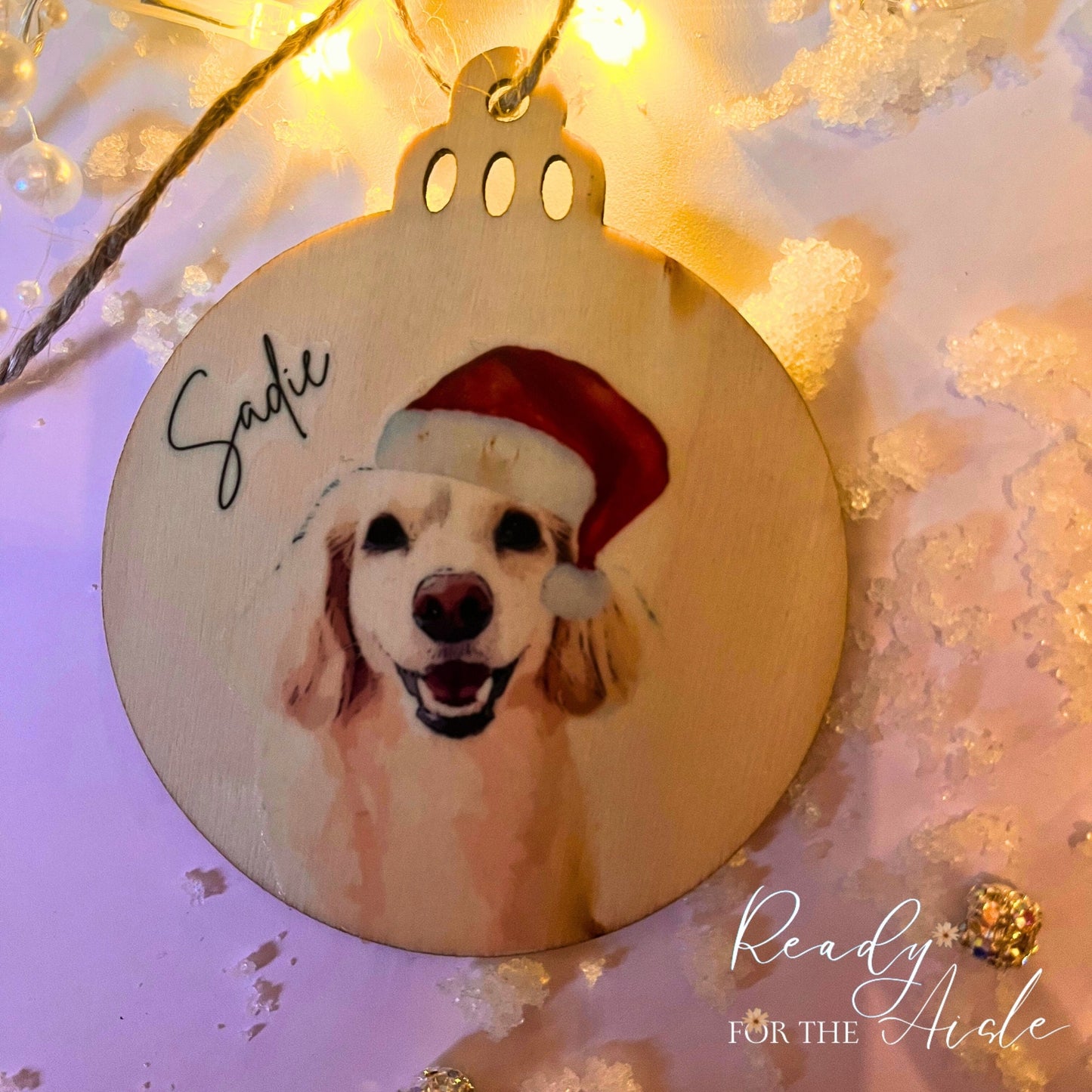Personalised Dog Christmas bauble, Pet Christmas tree decoration, Personalised Christmas ornament, Dog Gift, Christmas Pet Bauble, Pet Gift