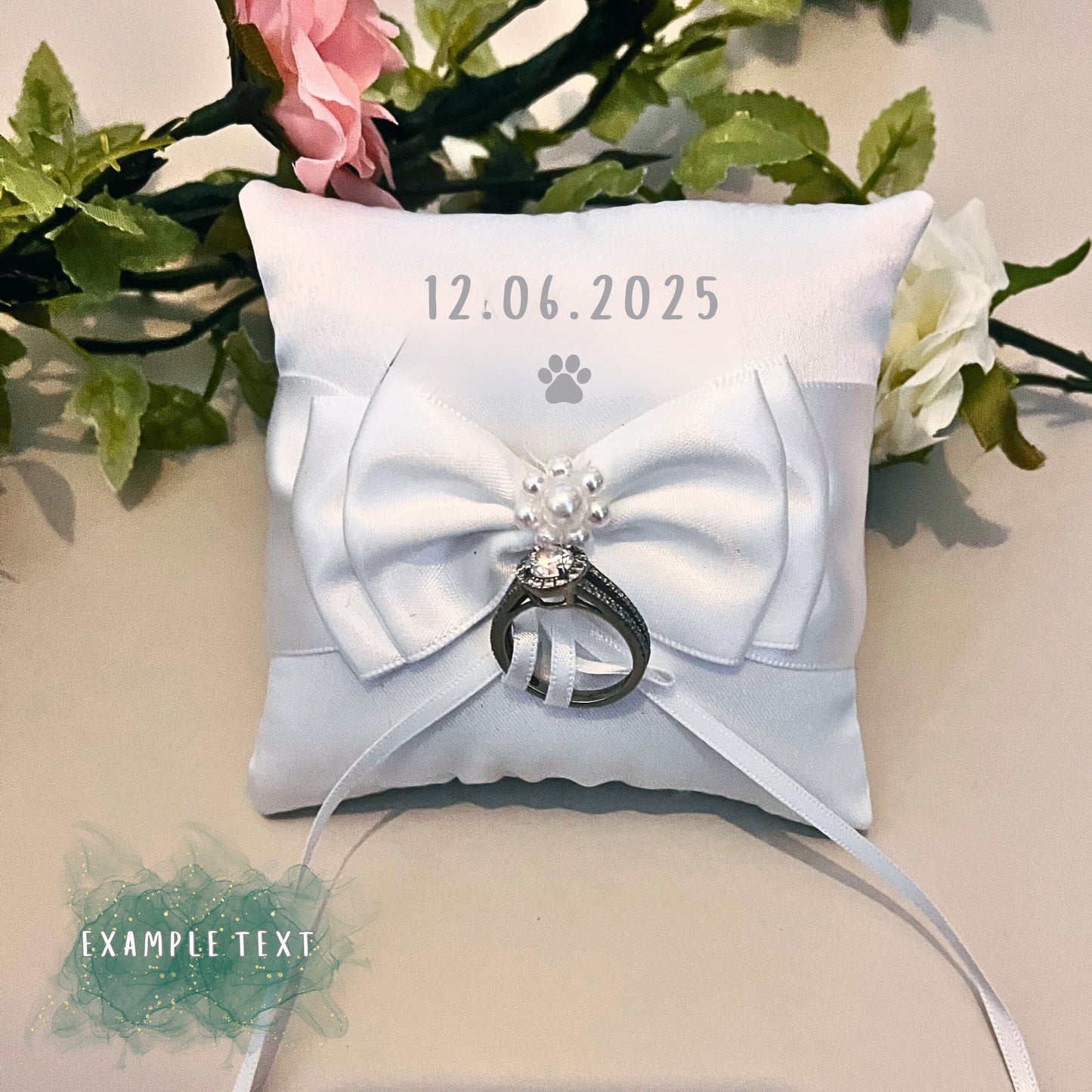 Dog Ring Bearer Pillow | Dog Ring Holder | Ring Bearer Pillow For Harness | Dog Tuxedo Harness Outfit | Dog Wedding Outfit | Dog Ring Bearer