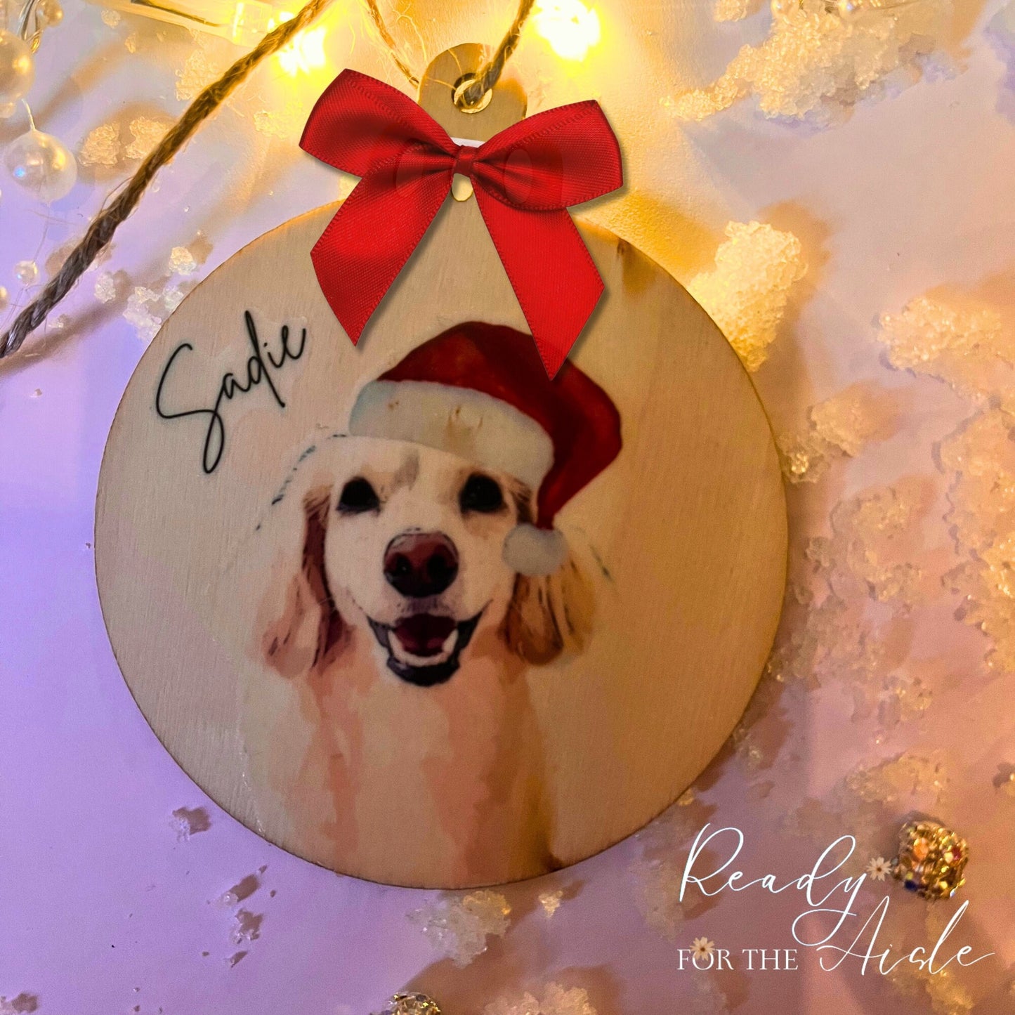 Personalised Dog Christmas bauble, Pet Christmas tree decoration, Personalised Christmas ornament, Dog Gift, Christmas Pet Bauble, Pet Gift