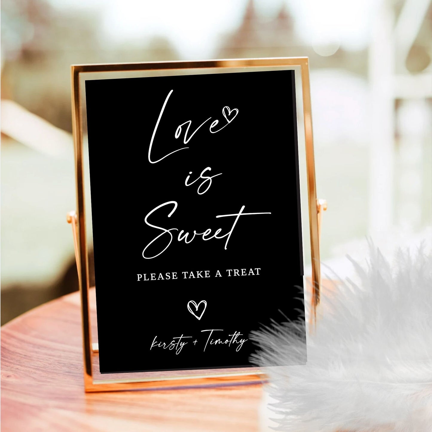 Love Is Sweet Sign | Wedding Sign Love Is Sweet | Minimalist Wedding Sign | Printable Love is Sweet Signs | Modern Wedding Signs | EDITABLE