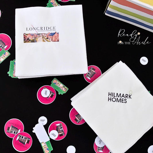 Logo Napkins, Custom Logo Napkins, Wedding Logo Napkin, Personalised Napkins With Any Logo, Add Your Own Logo To Napkins, Cocktail Napkins