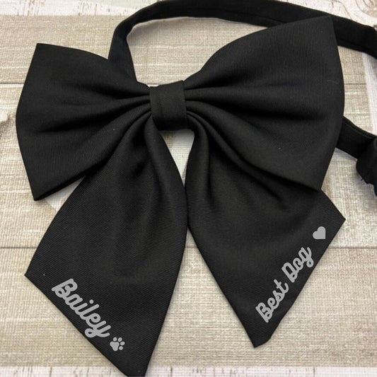 Dog bow tie for wedding | Dog Ring Bearer | Dog wedding attire | Big Wedding Bow for Dogs | Custom Dog Bow | Dog Ring bearer Outfit | Dogs