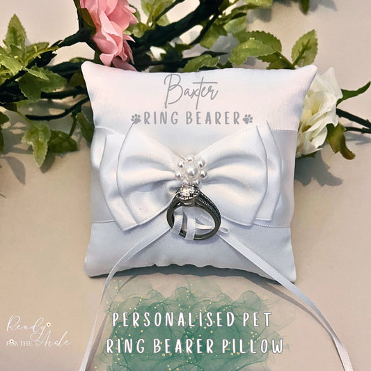 Dog Ring Bearer Pillow | Dog Ring Holder | Ring Bearer Pillow For Harness | Dog Wedding Outfit | Dog Wedding Collar | Dog Ring Bearer