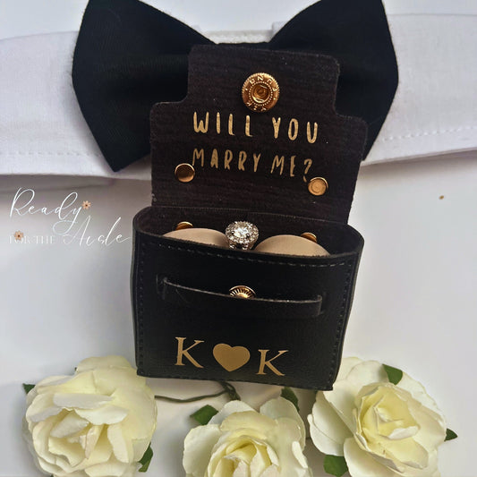 Engagement Ring Box| Will You Marry Me | Special Ring Box for Dog Collars | Pet Proposal | Cute Dog Proposal | Engagement Idea with Pet