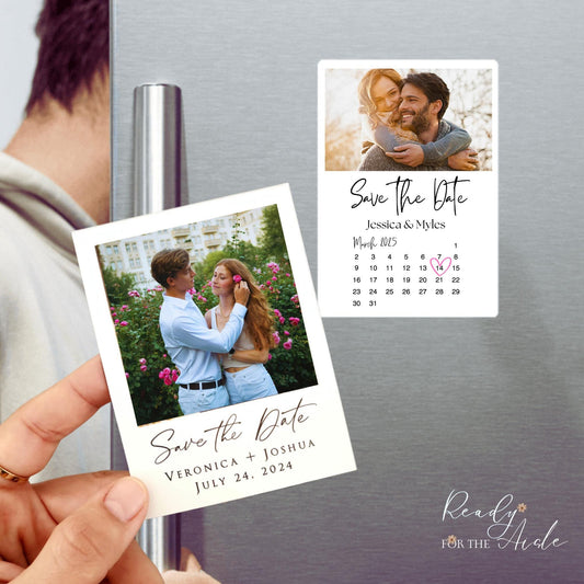 Save the Date Magnet Photo for Wedding Inivitations, Custom Personalized Save our Date Fridge Wedding Magnets with Envelopes, Wedding Magnet