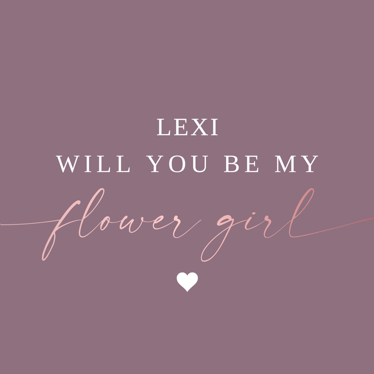 Personalised Will You Be My Bridesmaid template, Bridesmaid Proposal, Wedding Cards, Maid of Honour Card, Flower Girl Card, INSTANT DOWNLOAD