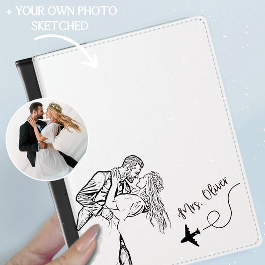 Personalized Mrs Passport Holder, Honeymoon Passport Cover, Bridesmaid Gifts, Honeymoon gift, Travel, Bride, Gifts For Her, Mrs Passport